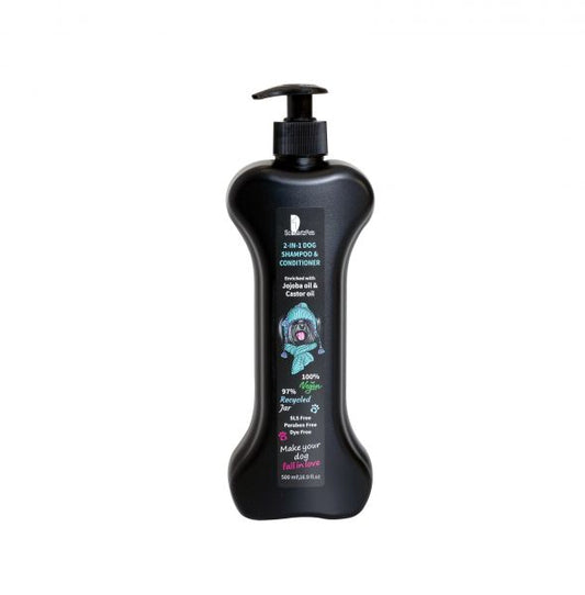 SchwartzPet 2in1 Šampūnas ir Kondicionierius Šunims su Jojobos ir Ricinos Aliejais, 500 ml