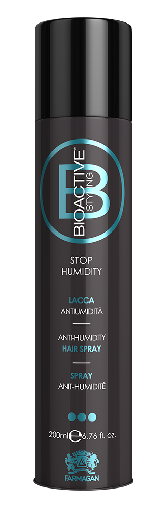 FARMAGAN BIOACTIVE STYLING STOP HUMIDITY HAIR SPRAY Drėgmei atsparus plaukų lakas 200ml