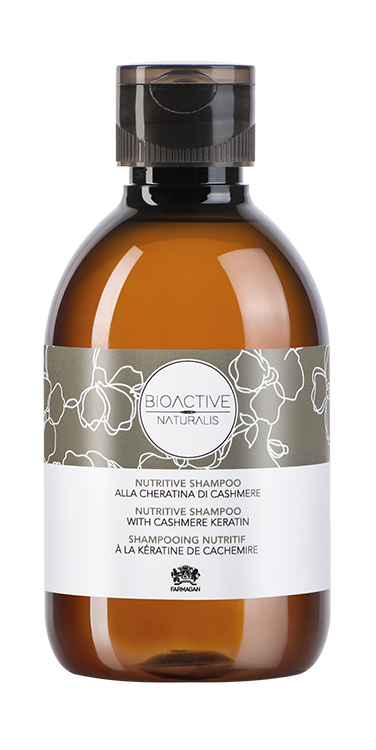 FARMAGAN Plaukų šampūnas su kašmyro keratinu BIOACTIVE NATURALIS NUTRITIVE 230 ml.